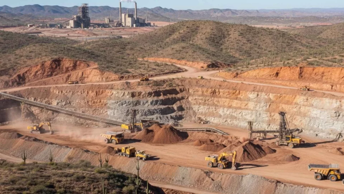 Minera First Majestic a cielo abierto - Imagen ilustrativa